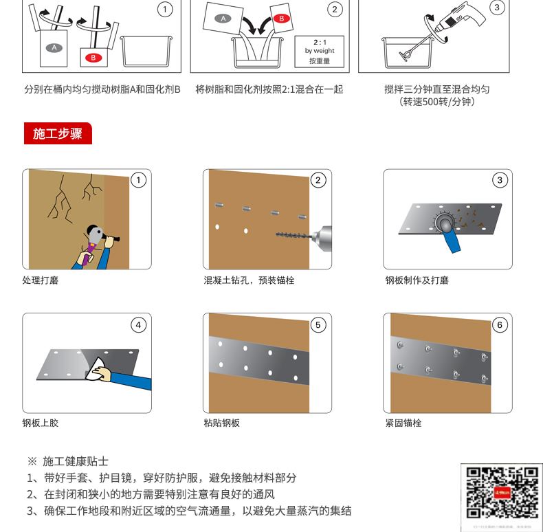 包钢丰润粘钢加固施工过程